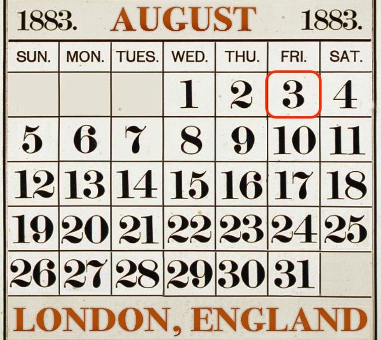 The Story Breaks! – Friday, 3 August 1883