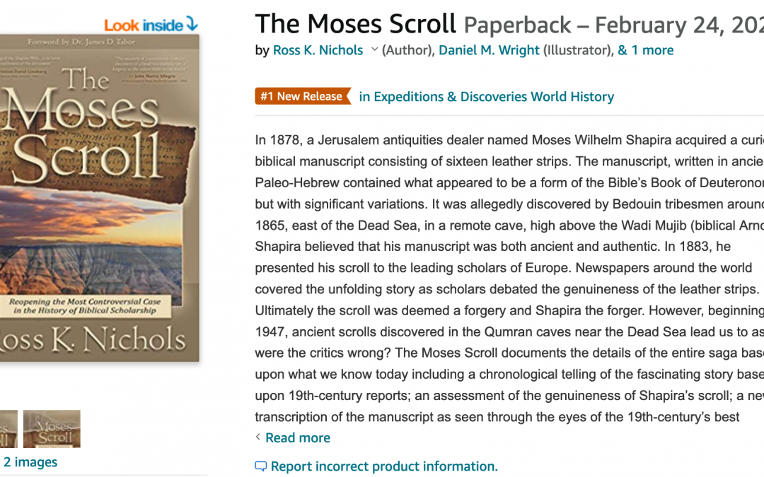 Out with the New – The Moses Scroll Beyond New Release Status